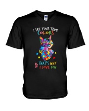I see your true colors V-Neck T-Shirt tile