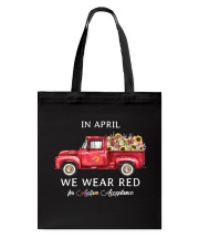 In April We Wear Red Tote Bag tile