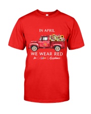 In April We Wear Red Classic T-Shirt front