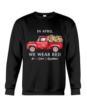 In April We Wear Red Crewneck Sweatshirt tile