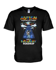 Different Roadmap V-Neck T-Shirt tile