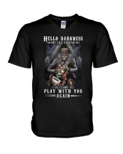 Hello Darkness My Old Friend V-Neck T-Shirt tile