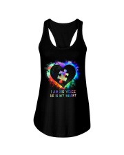 I Am His Voice He Is My Heart Ladies Flowy Tank tile