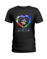I Am His Voice He Is My Heart Ladies T-Shirt tile