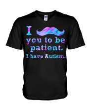 Be patient V-Neck T-Shirt tile