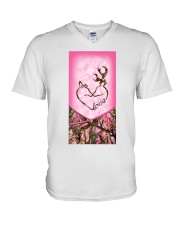 Buck and Doe V-Neck T-Shirt tile