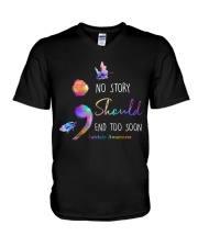 No Story Should End Too Soon V-Neck T-Shirt tile