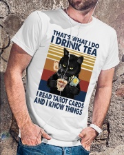 I Drink Tea I Read Tarot Cards Classic T-Shirt lifestyle-mens-crewneck-front-4