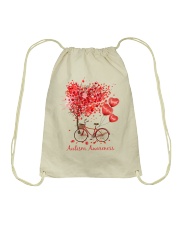Autism Awareness Valentine Drawstring Bag tile