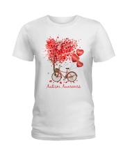 Autism Awareness Valentine Ladies T-Shirt tile