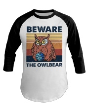 Beware the owlbear Baseball Tee tile