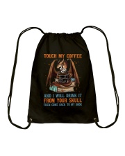 Touch My Books Drawstring Bag tile