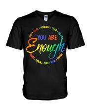 You Are Enough V-Neck T-Shirt tile