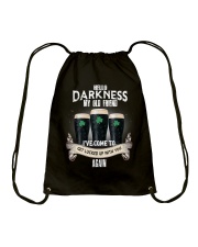 Hello Darkness My Old Friend Drawstring Bag tile