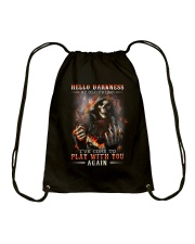 Hello Darkness My Old Friend Drawstring Bag tile