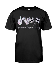Peace Love Racing Classic T-Shirt front