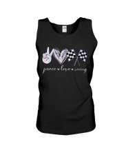 Peace Love Racing Unisex Tank tile
