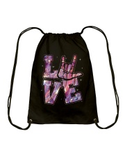 Love ASL Drawstring Bag tile