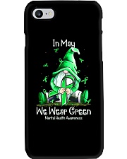 In May We Wear Green For Mental Health Awareness Phone Case tile