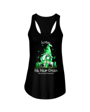 In May We Wear Green For Mental Health Awareness Ladies Flowy Tank tile