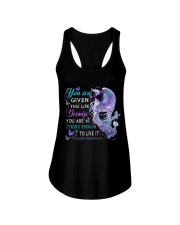 You Are Given This Life Ladies Flowy Tank tile