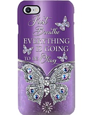 Just Breathe Metal Pattern Print Phone Case i-phone-8-case