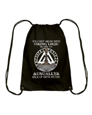You Can't Argue With Viking Logic Drawstring Bag tile