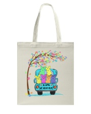 In April We Wear Blue Tote Bag tile
