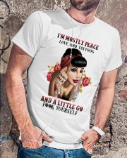 I'm Mostly Peace Love Classic T-Shirt lifestyle-mens-crewneck-front-4