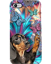 Dachshund and Butterflies Phone Case i-phone-8-case