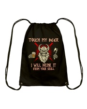 Touch My Beer I Will Drink Beer From Your Skull Drawstring Bag tile