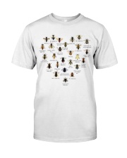 Types of Bees Classic T-Shirt front