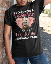 I Don't Need A Valentine Classic T-Shirt apparel-classic-tshirt-lifestyle-27