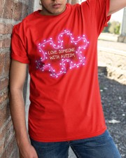 Love SomeOne With Autism Valentine Classic T-Shirt apparel-classic-tshirt-lifestyle-27