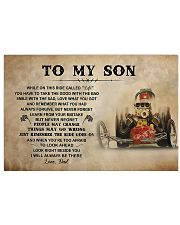 To My Son Racing 17x11 Poster front