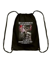 Hello Darkness My Old Friend Drawstring Bag tile