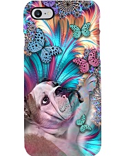 Bulldog and Butterflies Phone Case i-phone-8-case