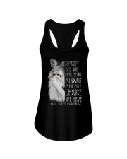 Being Strong Is The Only Choice Ladies Flowy Tank tile