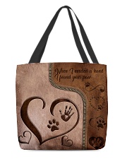 When I Needed A Hand Leather Pattern Print All-over Tote front