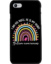 I Am His Voice He Is My Heart Phone Case tile