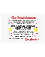 To My Granddaughter 17x11 Poster thumbnail