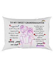 Personalize Granddaughter Pillowcase Rectangular Pillowcase back