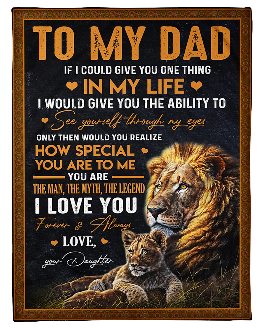 To My Dad Small Fleece Blanket - 30" x 40"