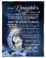 Blanket To My Daughter Small Fleece Blanket - 30" x 40" front