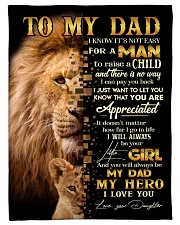 To My Dad Small Fleece Blanket - 30" x 40" front