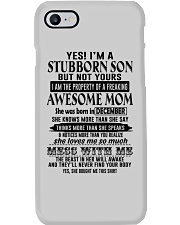 December-I'm A Stubborn Son Phone Case tile