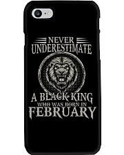 February A Black King Phone Case tile