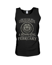 February A Black King Unisex Tank tile