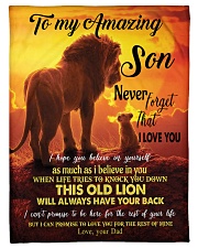 To My Amazing Son Small Fleece Blanket - 30" x 40" front