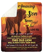 To My Amazing Son Sherpa Fleece Blanket tile